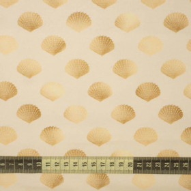 GOLDEN SHELLS (GOLDEN OCEAN) / beige - single jersey with elastane 