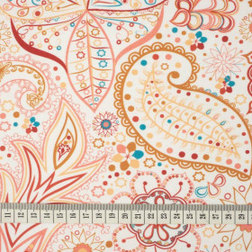 GOLDEN LACE / white - single jersey with elastane 