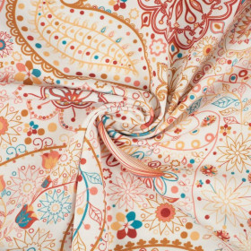 GOLDEN LACE / white - single jersey with elastane 