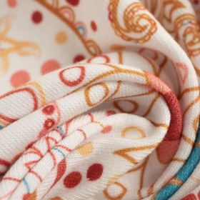GOLDEN LACE / white - single jersey with elastane 