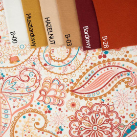 GOLDEN LACE / white - single jersey with elastane 