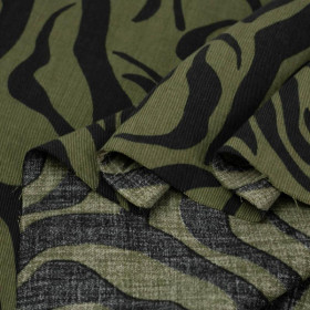 ZEBRA / olive - Lyocell woven fabric