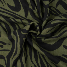 ZEBRA / olive - Lyocell woven fabric