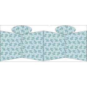 TOTE BAG - TURTLES AND SHOAL (BLUE PLANET) - sewing set