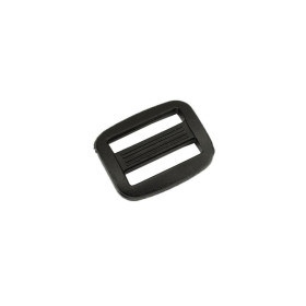 Plastic adjusting buckle 15 mm - black