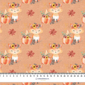 FOXES AND PUMPKINS pat. 2 / orange (FOXES AND PUMPKINS)
