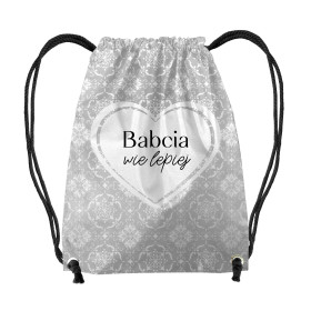 GYM BAG - BABCIA WIE LEPIEJ / damasco