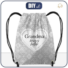GYM BAG - GRANDMA KNOWS BETTER / damasco