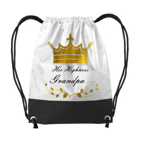 GYM BAG - HIS HIGHNESS GRANDPA / crown