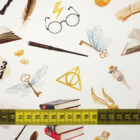 MAGIC WORLD pat. 1 (MAGIC SCHOOL) - looped knit fabric