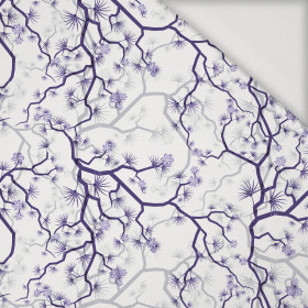FLOWERS pat. 2 (purple) - Viscose jersey