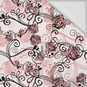 ROSES pat. 2 (red) - Viscose jersey