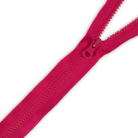 Plastic Zipper 5mm open-end 65cm (Z)  - dark PINK