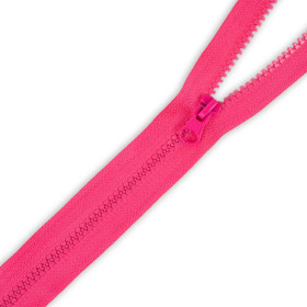 Plastic Zipper 5mm open-end 50cm (Z) - fuchsia