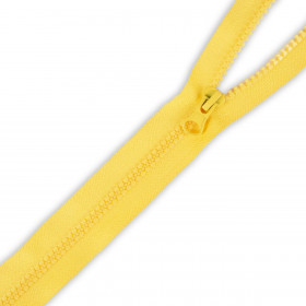 Plastic Zipper 5mm open-end 80cm - mustard