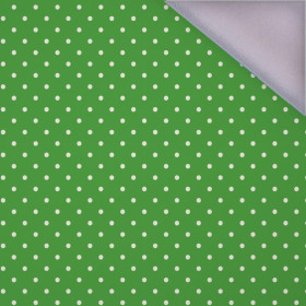 WHITE DOTSIES / green - softshell