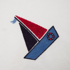 SAILING SHIPS pat. 2 / white - single jersey 