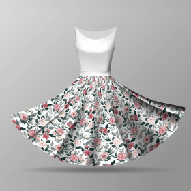 BEAUTIFUL FLOWERS -  big circle skirt panel 