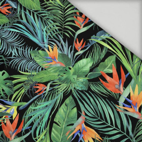 PARADISE JUNGLE / black - quick-drying woven fabric