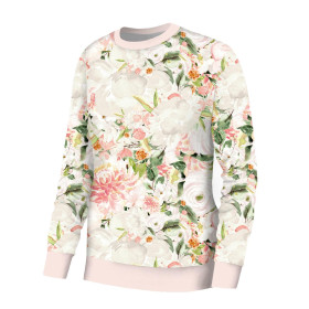 WOMEN'S SWEATSHIRT (HANA) BASIC - PASTEL GARDEN - sewing set