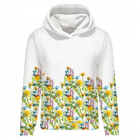 CLASSIC WOMEN’S HOODIE (POLA) - LADYBIRDS IN THE MEADOW (IN THE MEADOW) - looped knit fabric 