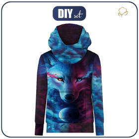 HYDROPHOBIC HOODIE UNISEX - DARK ENERGY - sewing set