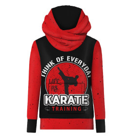 HYDROPHOBIC HOODIE UNISEX - KARATE TRAINING - sewing set