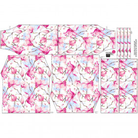 Bardot neckline blouse (VIKI) - MAGNOLIAS - sewing set