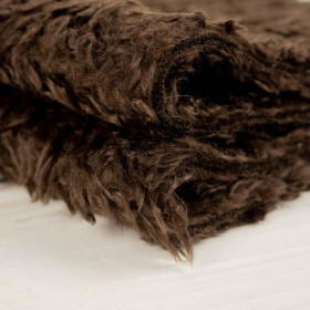 Brown - “Curly hair” - LAMB FLEECE 