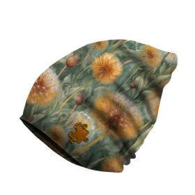 "Beanie" cap - WATERCOLOR DANDELION PAT. 3 / Choice of sizes