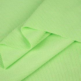 D-122 LIGHT GREEN - Ribbed knit fabric