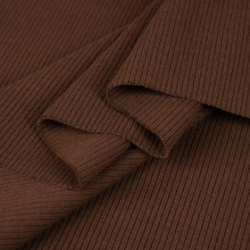 D-135 CHOCOLATE - Ribbed knit fabric