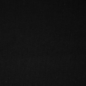 D-16 BLACK - Ribbed knit fabric