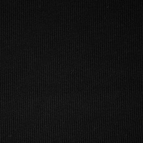 D-16 BLACK - Ribbed knit fabric