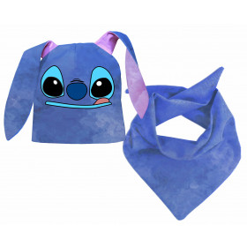 KID'S CAP AND SCARF (BUNNY) - BLUE ALIEN - sewing set