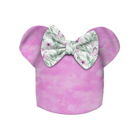 KID'S CAP AND SCARF (MOUSE) - BUTTERFLIES MIX PAT.1 (WATER-COLOR BUTTERFLIES) - sewing set