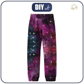 CHILDREN'S SOFTSHELL TROUSERS (YETI) - WATERCOLOR GALAXY PAT. 8 - sewing set