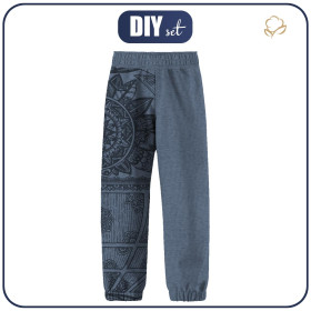 CHILDREN'S SOFTSHELL TROUSERS (YETI) - MANDALA PAT. 6 - sewing set