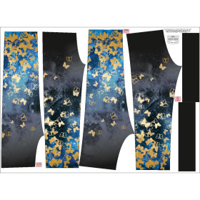 CHILDREN'S SOFTSHELL TROUSERS (YETI) - BUTTERFLIES / gold - sewing set