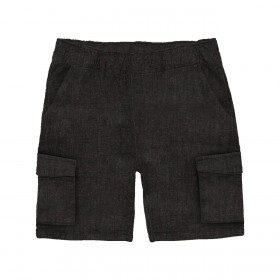 KID`S CARGO SHORTS - MELANGE GRAPHITE - sewing set