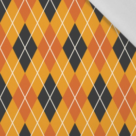 HALLOWEEN SWEATER DIAMONDS / pumpkin - Cotton woven fabric