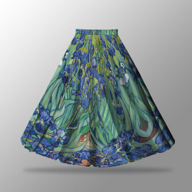 IRISES (Vincent van Gogh) - skirt panel "MAXI"