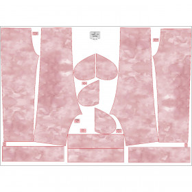 KID'S JOGGERS (ROBIN) - CAMOUFLAGE pat. 2 / rose quartz - sewing set