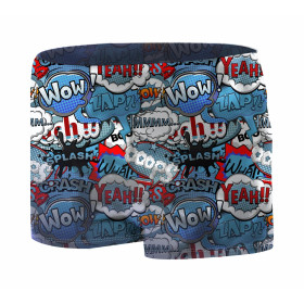 Boy's swim trunks - COMIC BOOK (blue - red) 146-152