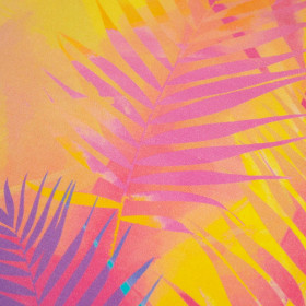 COLORFUL PALMS - French terry with elastane 