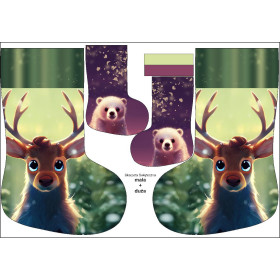 Christmas Stocking Set - ANIMATED ANIMALS pat. 4