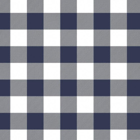 VICHY GRID NAVY / white - Viscose jersey WE210