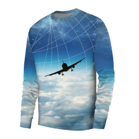 MEN’S SWEATSHIRT (OREGON) BASIC - SKY JOURNEY - looped knit fabric XL