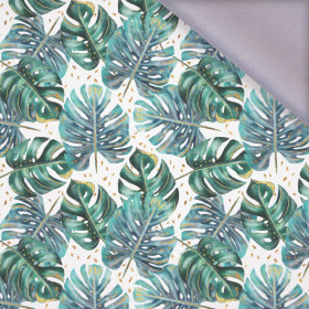 MONSTERA pat. 4 / white  - softshell