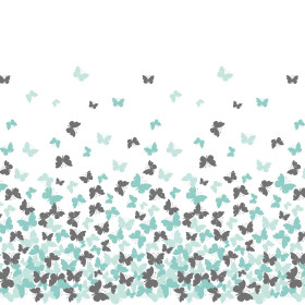 BUTTERFLIES AQUA - panel Viscose jersey WE210